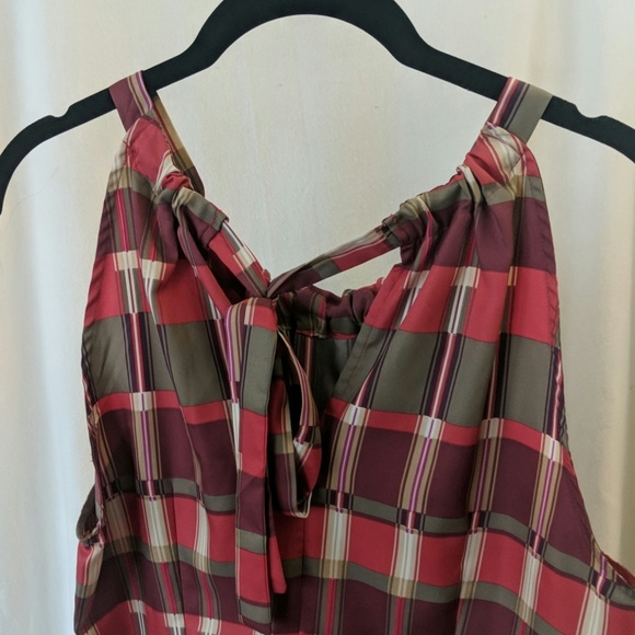 Banana Republic ruffle plaid tank blouse - small - Picture 5 of 5